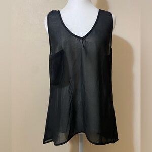 Show Me Your MUMU Tank Sleeveless Blouse Tunic Black Size Small